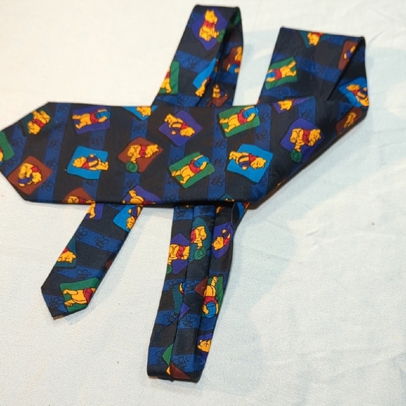 Blue and Orange Silk Patterned Ties - Picture 8 of 13